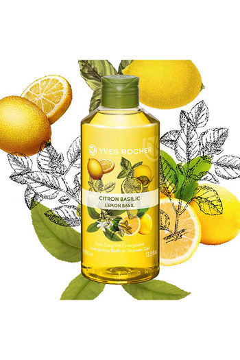 Yves Rocher Energizing Bath And Shower Gel Lemon Basil 400 Ml 200 gm